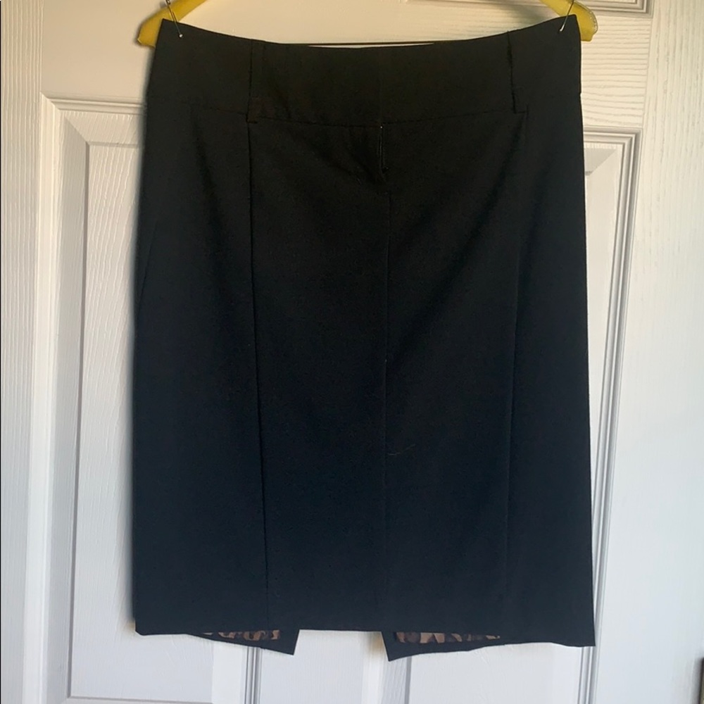 Express Leopard Lined Pencil Skirt